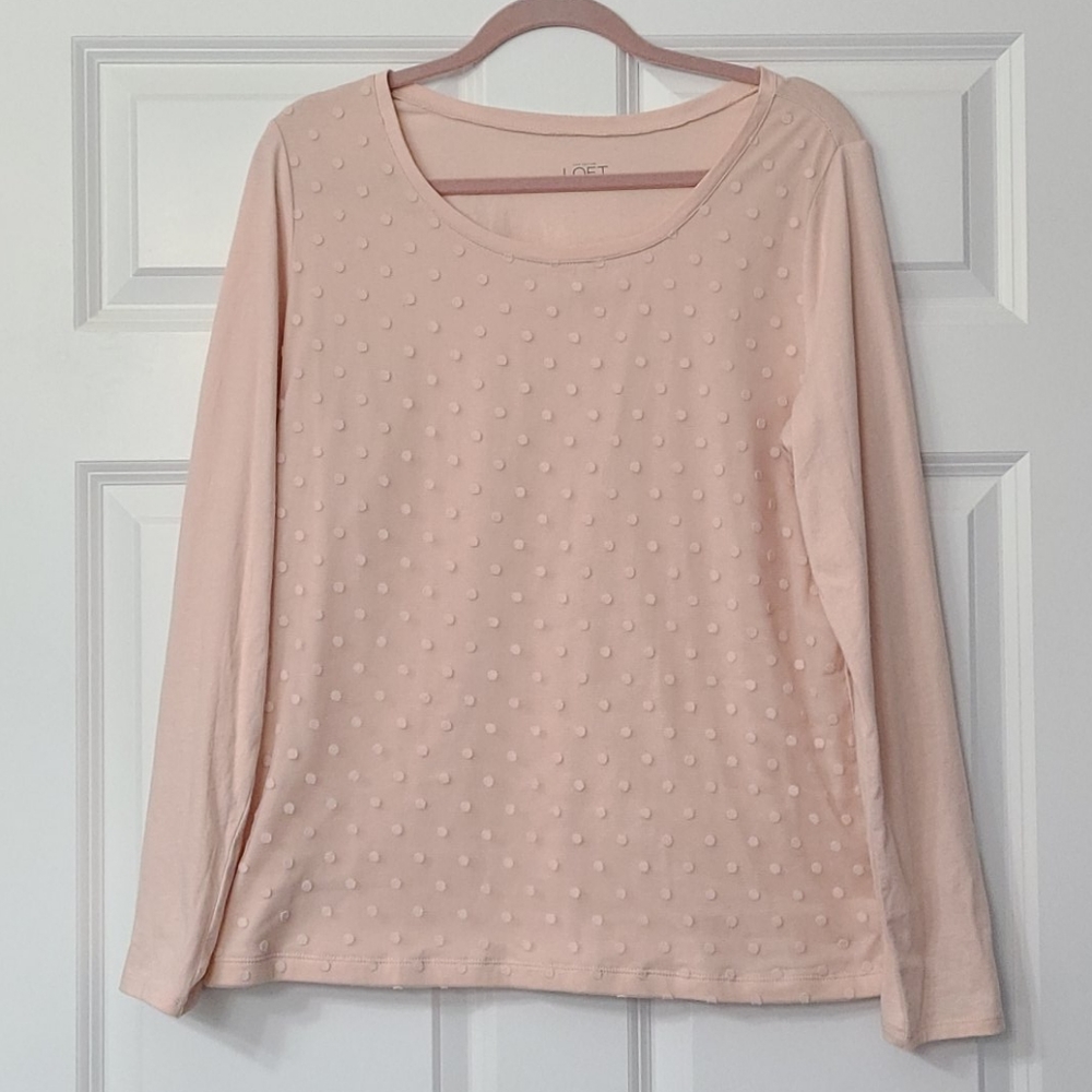 Loft long sleeve lace top